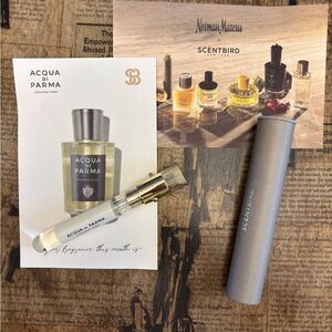 NEW Acqua di Parma Colonia Pura Travel Spray 0.27 oz Scentbird Atomizer & Card